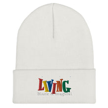 Load image into Gallery viewer, &quot;Living Black &amp; Magical&quot; Cuffed Beanie
