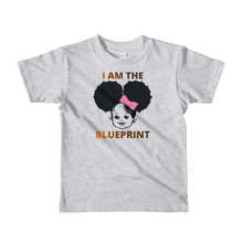 Load image into Gallery viewer, Girls Short sleeve &quot;I Am the Blueprint&quot; t-shirt (Ages 2-6)
