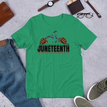 Load image into Gallery viewer, Short-Sleeve &quot;Broken Chains Juneteenth&quot; Unisex T-Shirt
